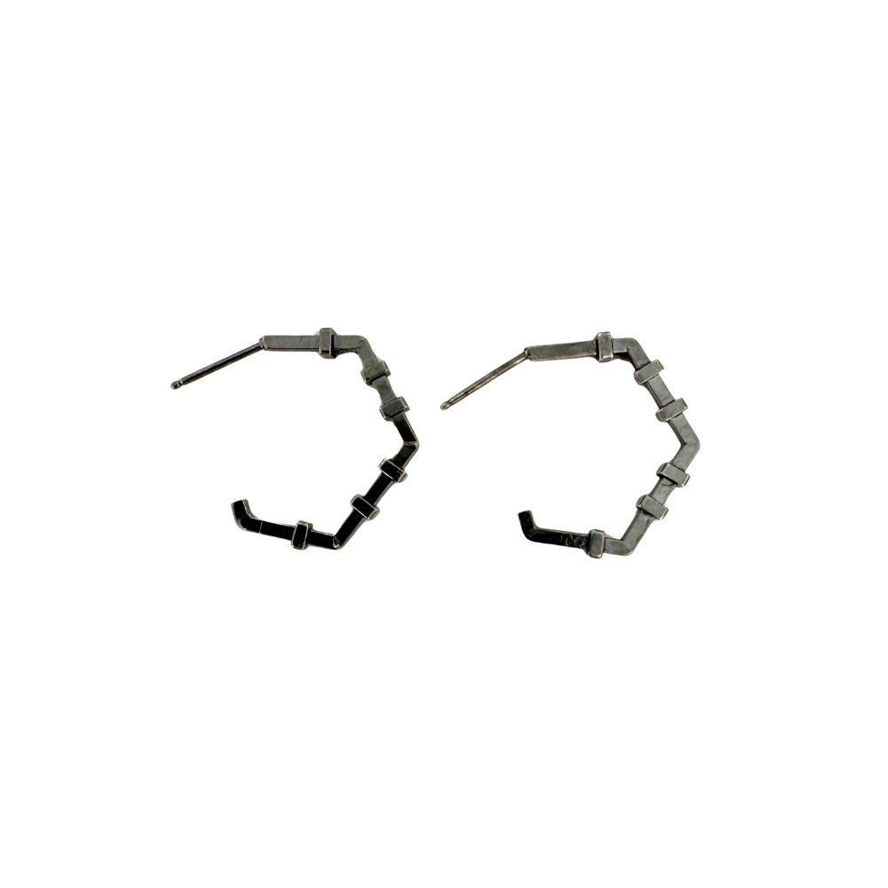 Hex hoops w/ cuffs