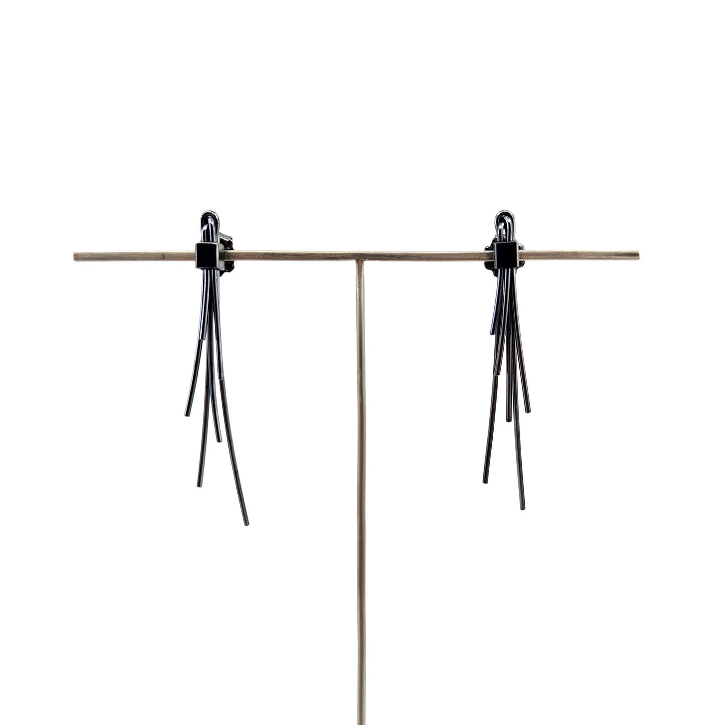 Bundle earrings (Long, Oxidized)