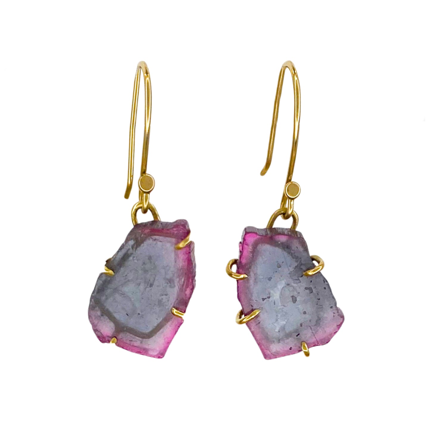 14k Gold Tourmaline Earrings