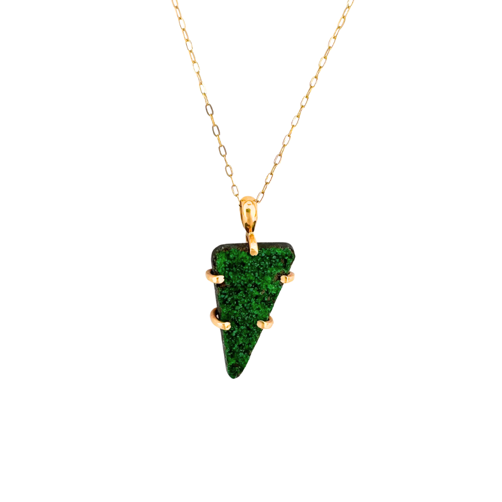 Druzy Uvarovite Necklace