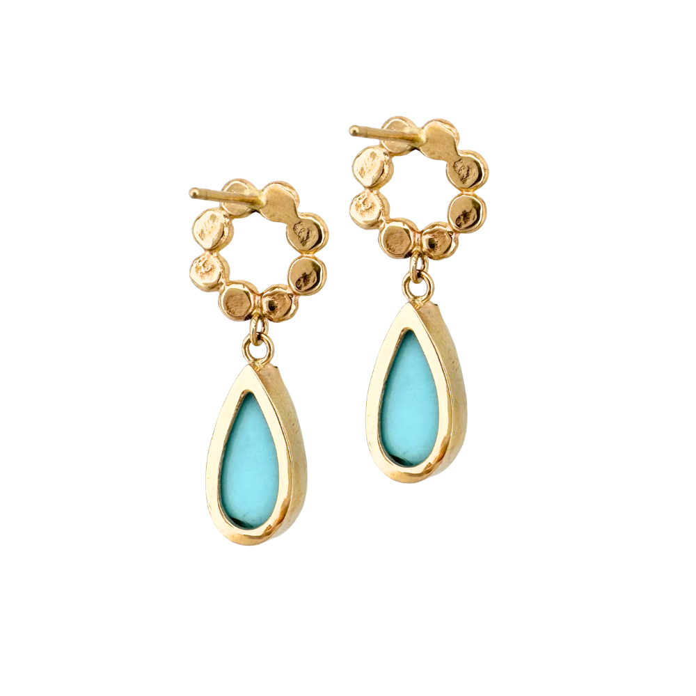 Turquoise and Floret Posts