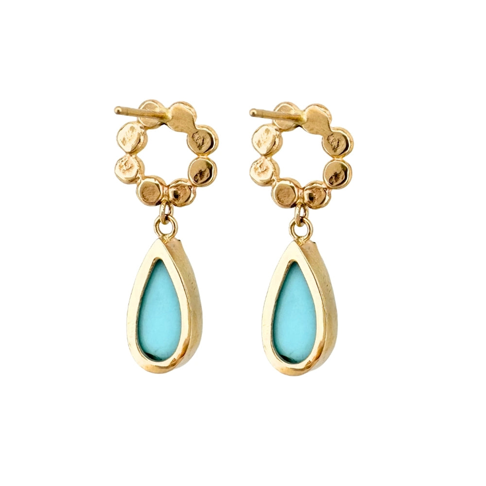 Turquoise and Floret Posts