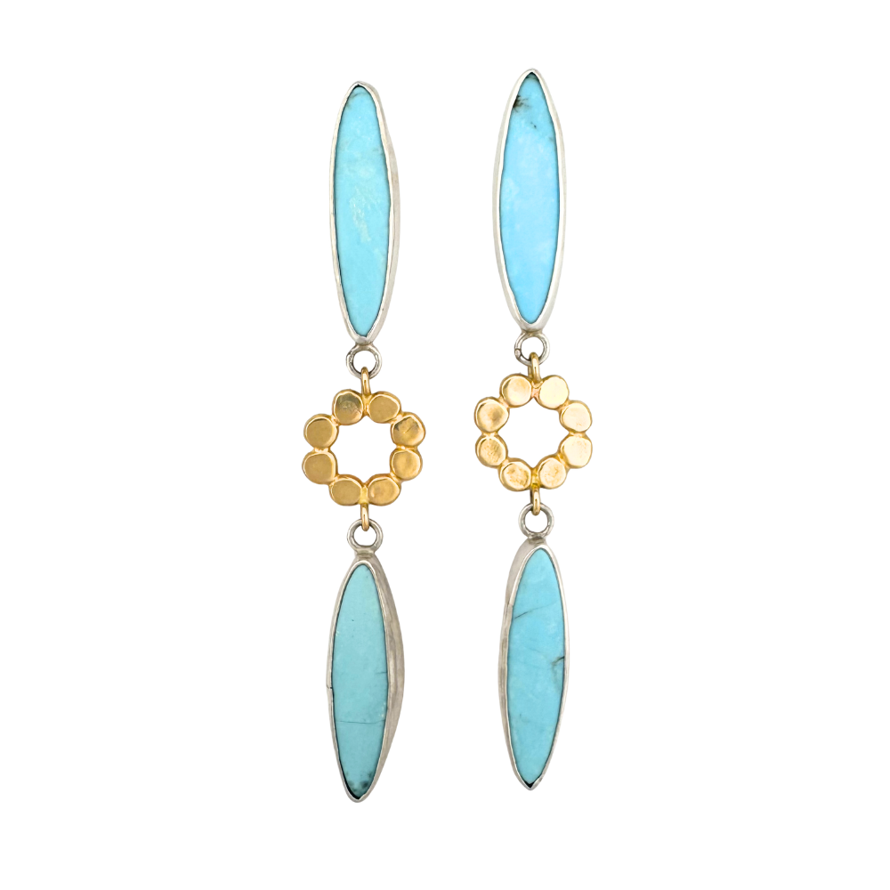 Turquoise and Floret Posts