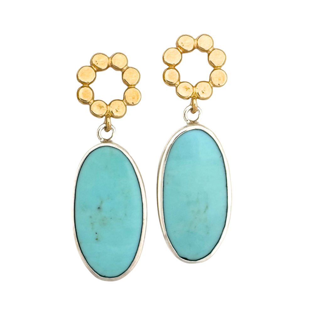 Turquoise and Floret Posts