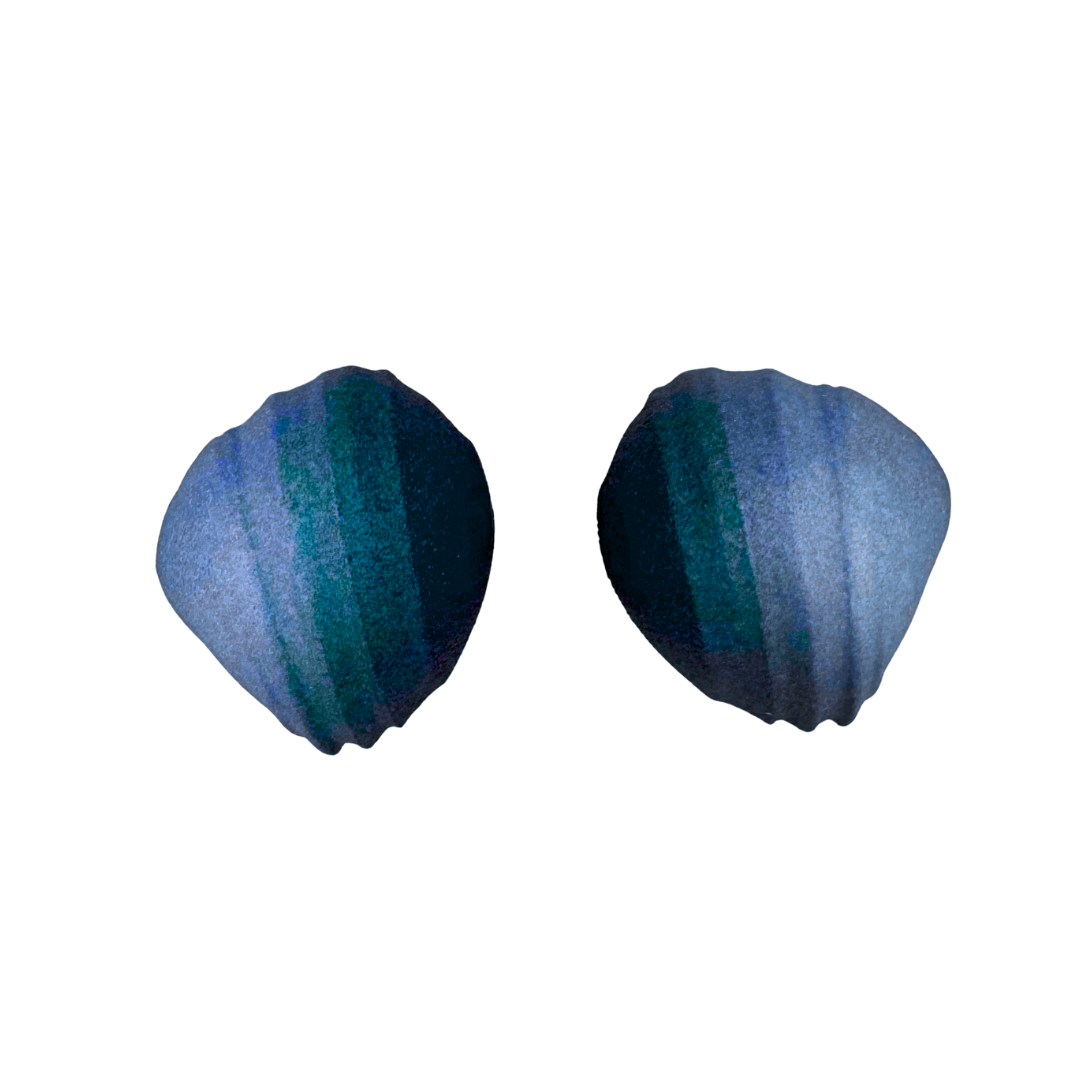 Turquoise Tangerines – stud earrings (S)