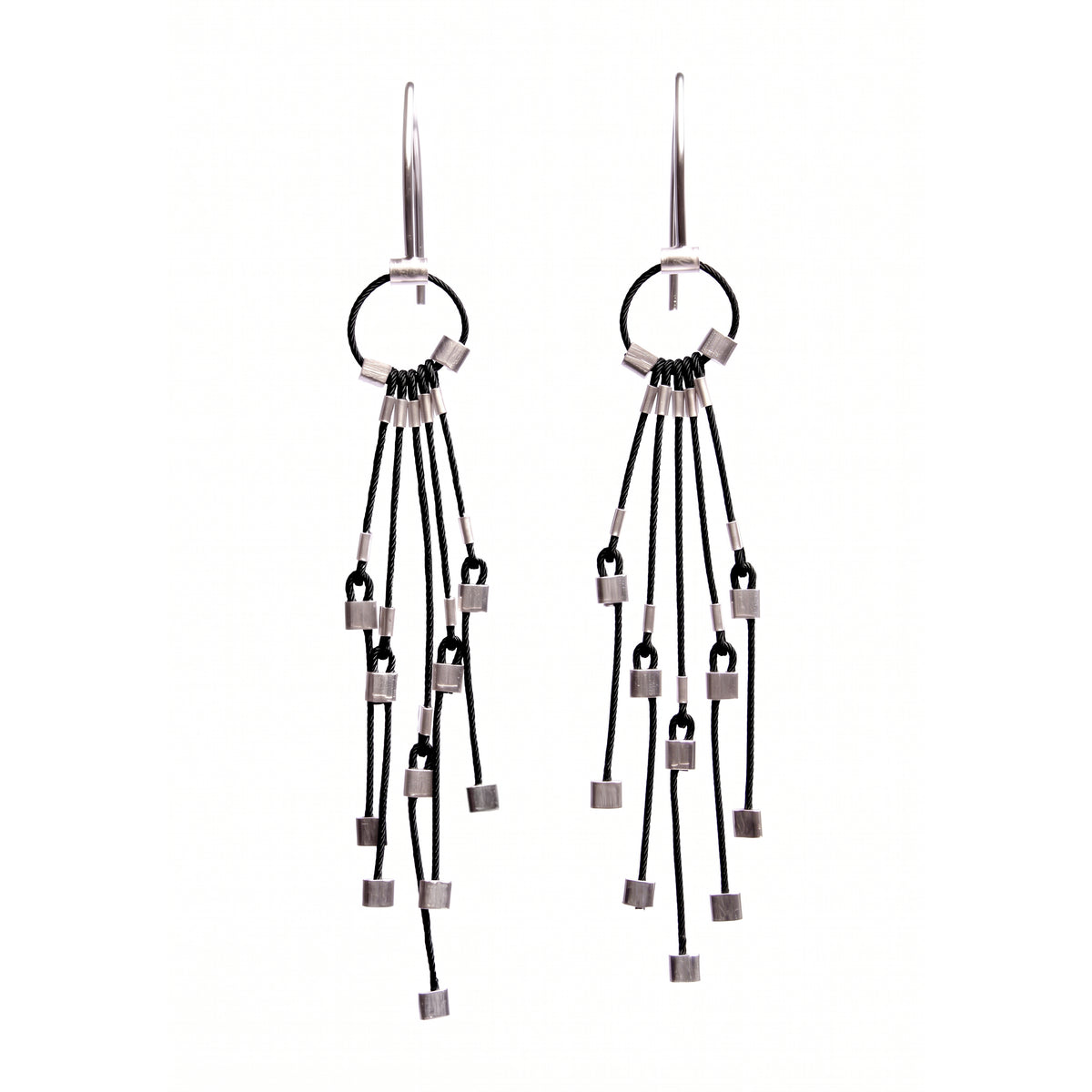 Line Segments Hook Earrings