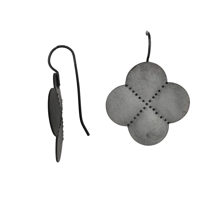 Scalloped & Faceted EARRINGS- 4-Quarters FW