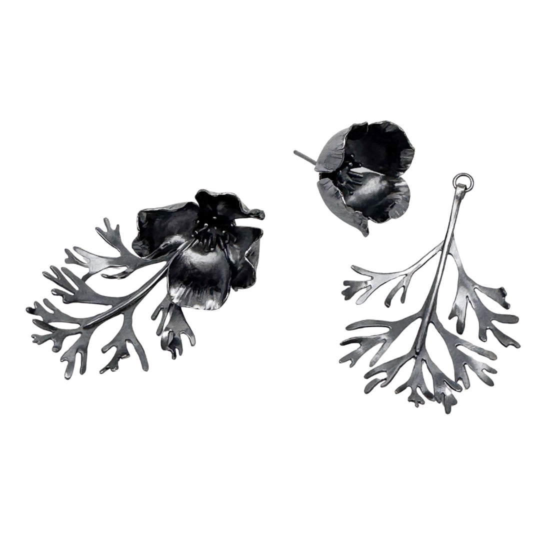 California Poppy Earrings
