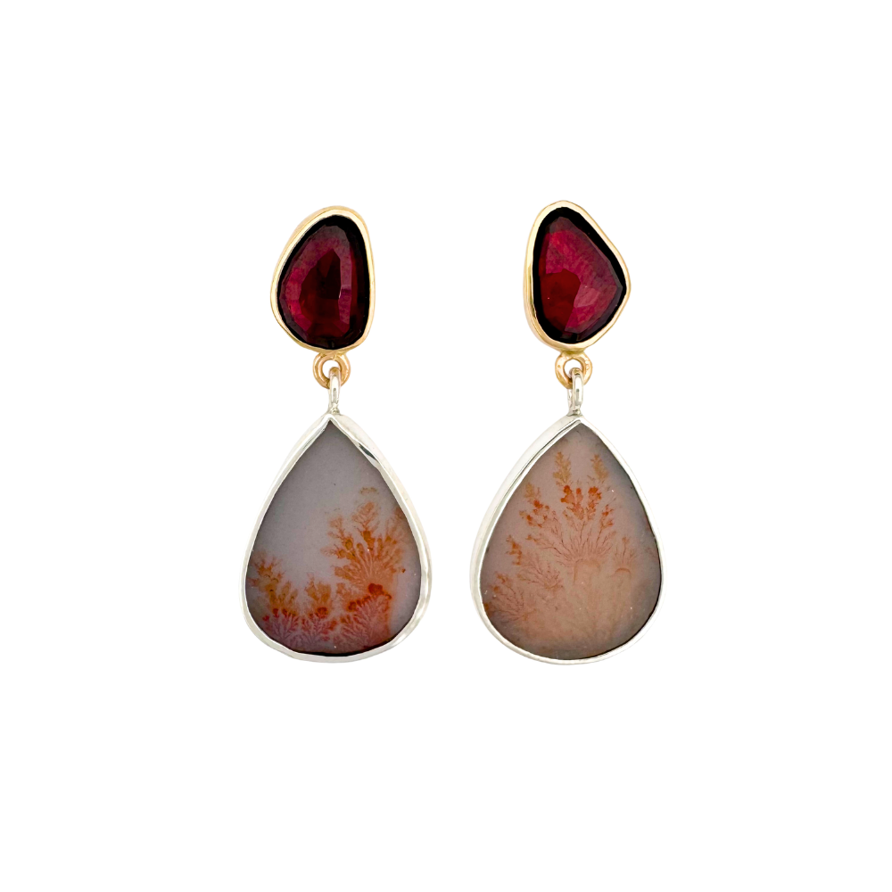 Garnet and Dendritic Quartz Posts