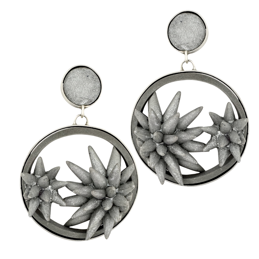 Earrings “Ferrofluid” 4