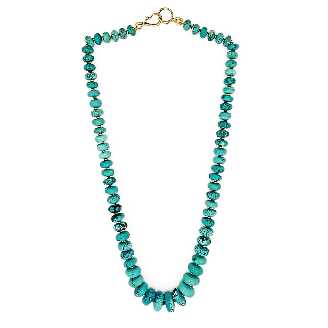 14k Liana Turquoise Necklace with Liana Clasp