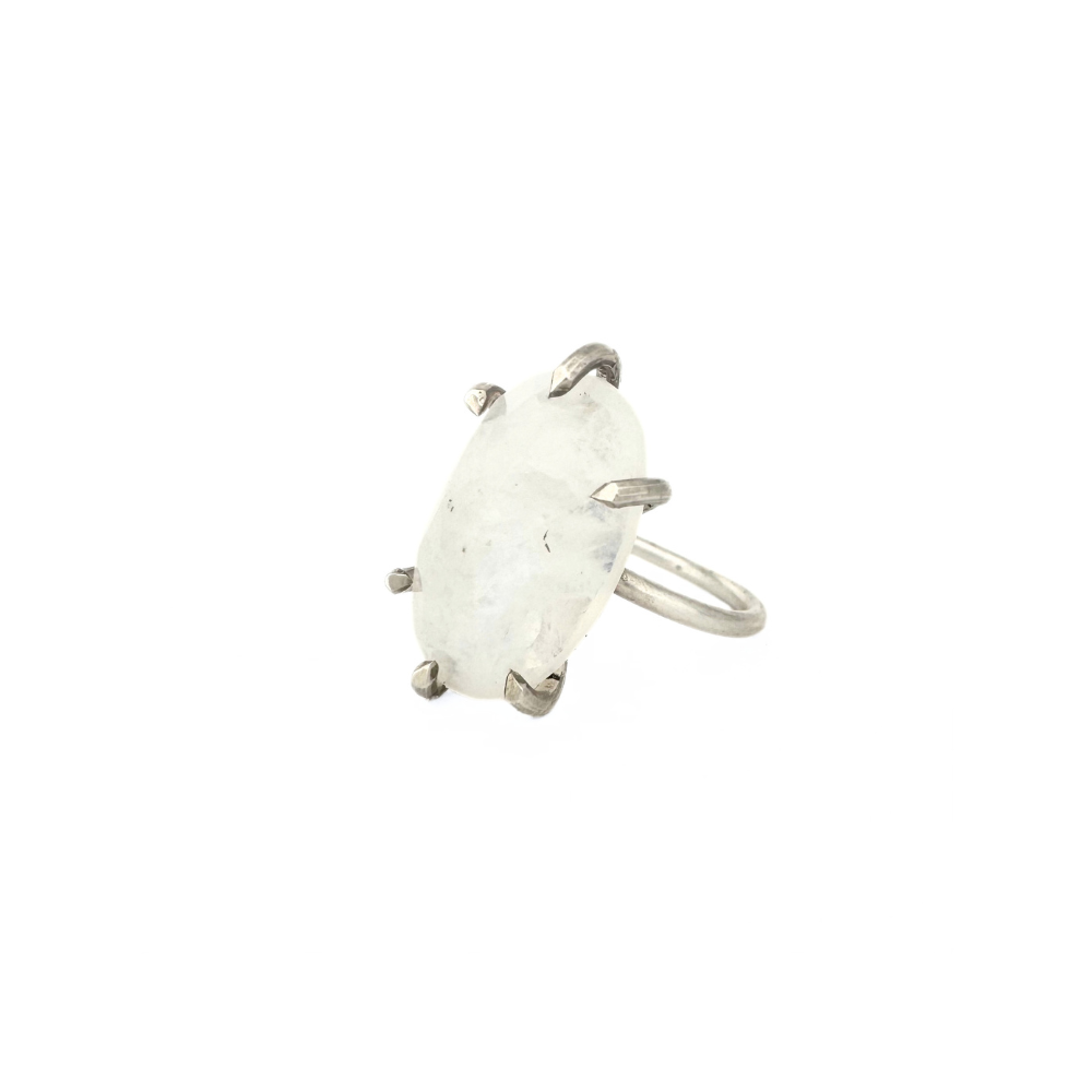 Rainbow Moonstone Ring