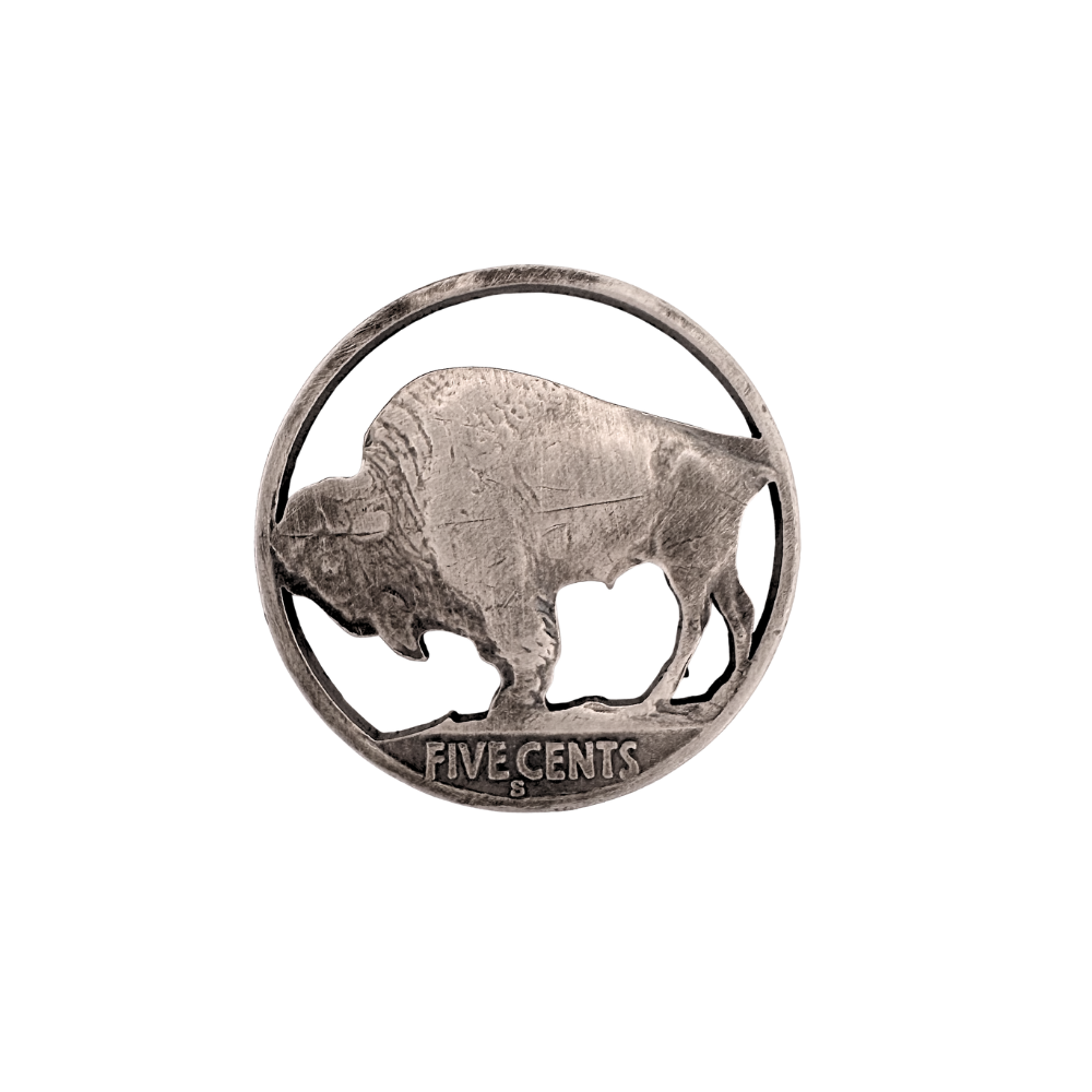 Buffalo Circled Lapel Pin