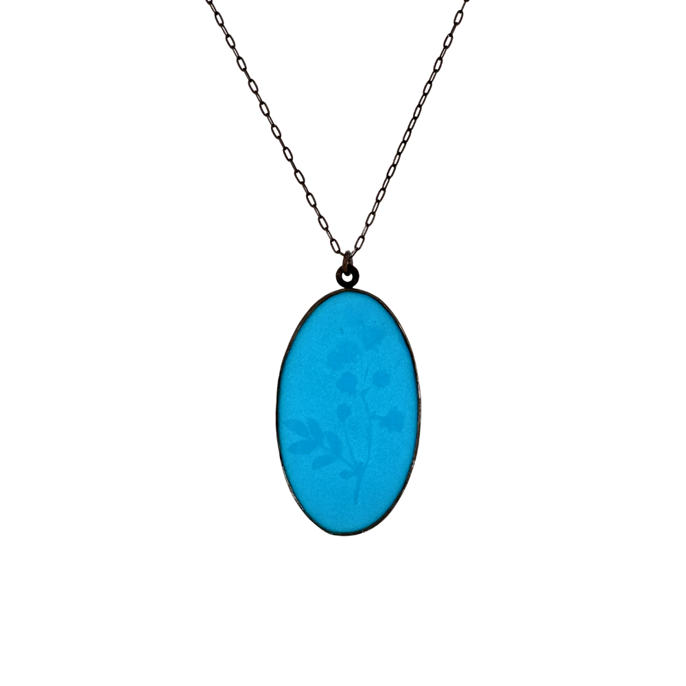 Turqoise Floral Pendant