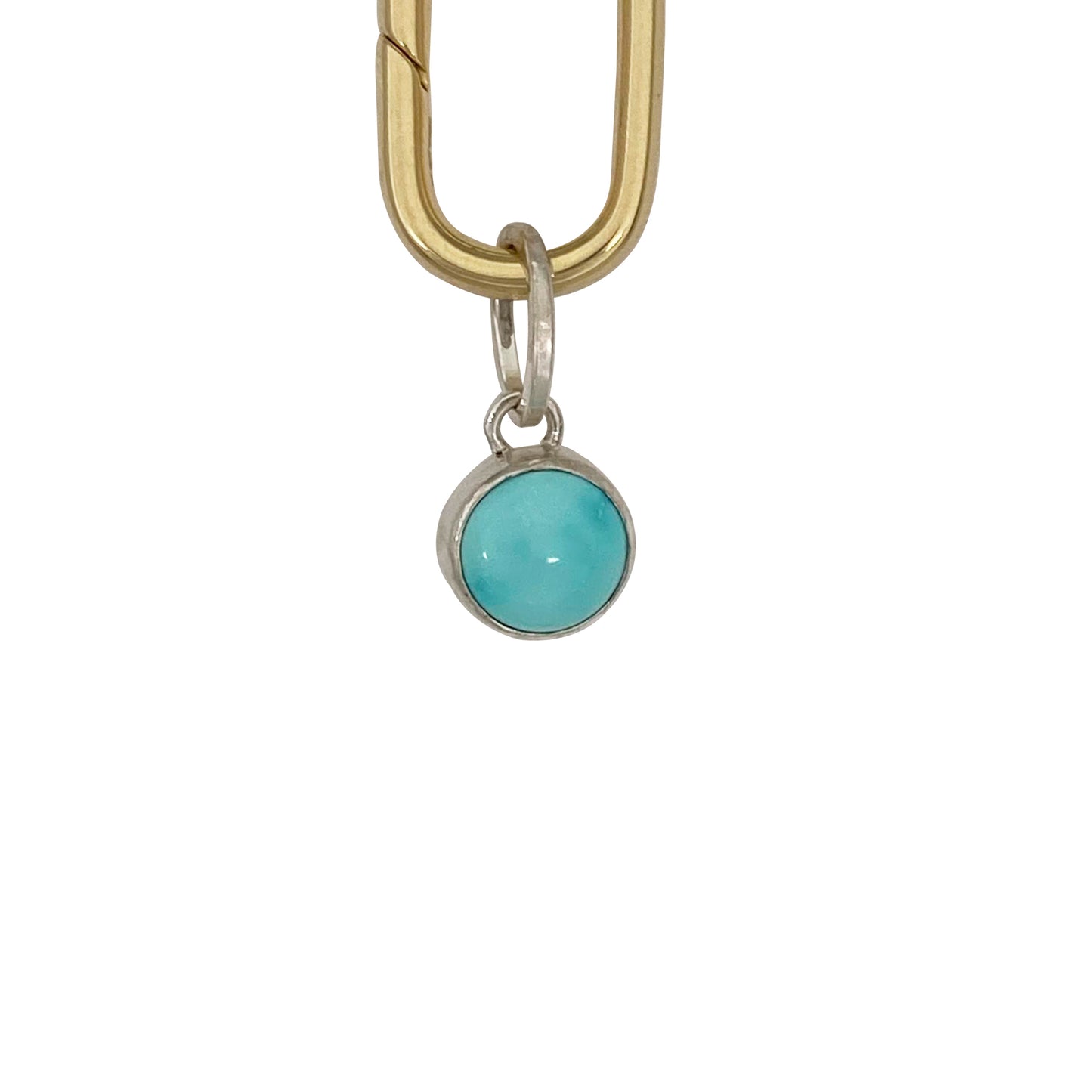 Tiny Round Turquoise Charm