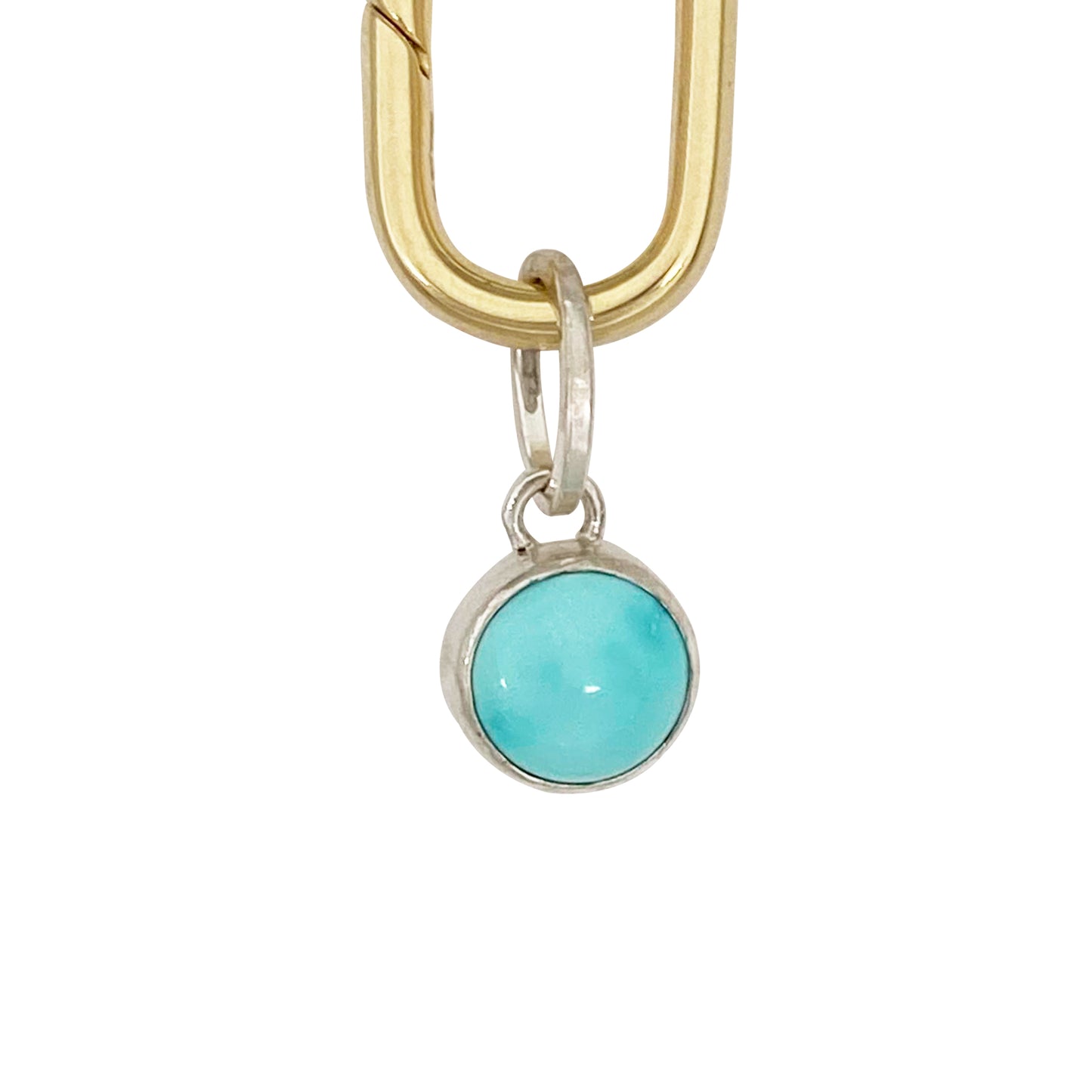 Tiny Round Turquoise Charm
