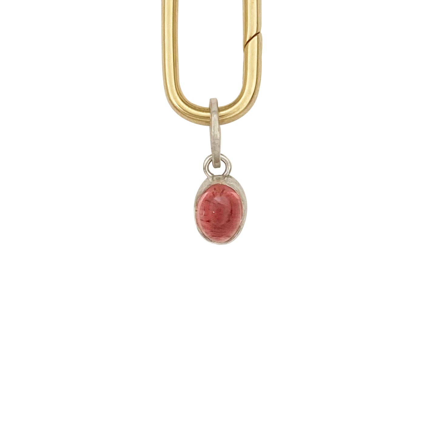 Tiny Pink Tourmaline Charm