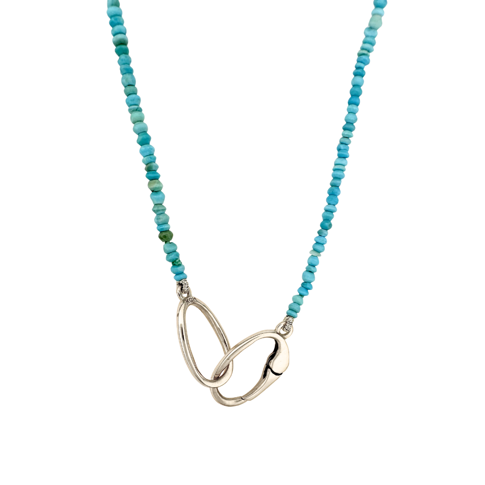 Turquoise Heishi Beaded Necklace