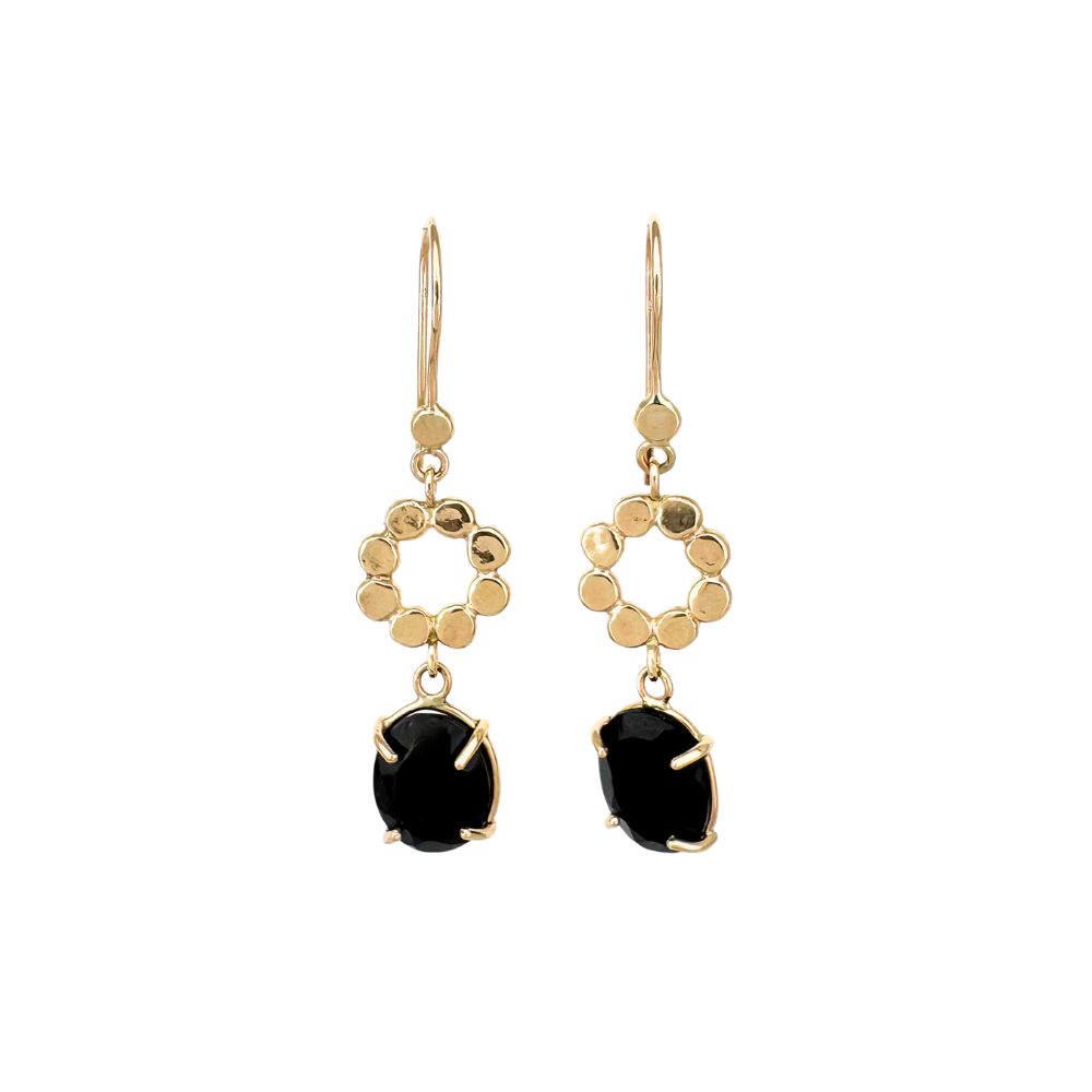 Tiny Floret with Spinel Dangle