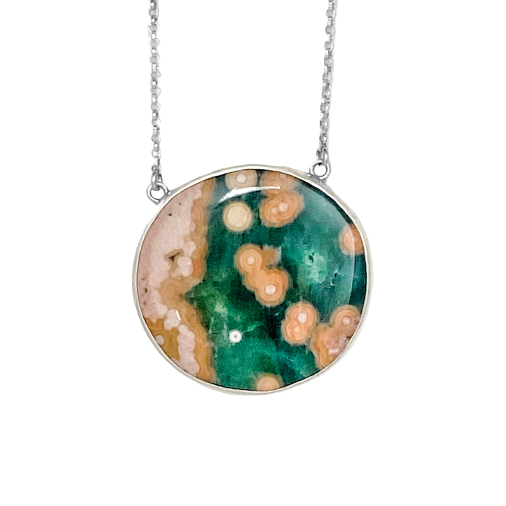 Landscape Jasper Pendant with Island
