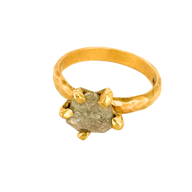 Grey Diamond Ring