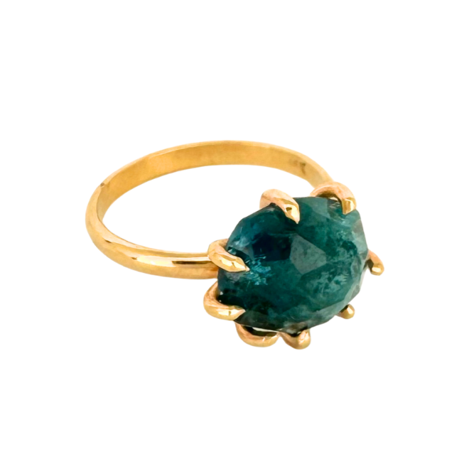 Blue Tourmaline Ring