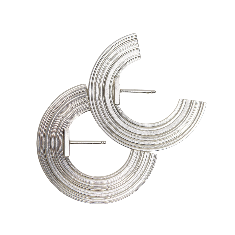 Orbit - lobe earrings (big radius)