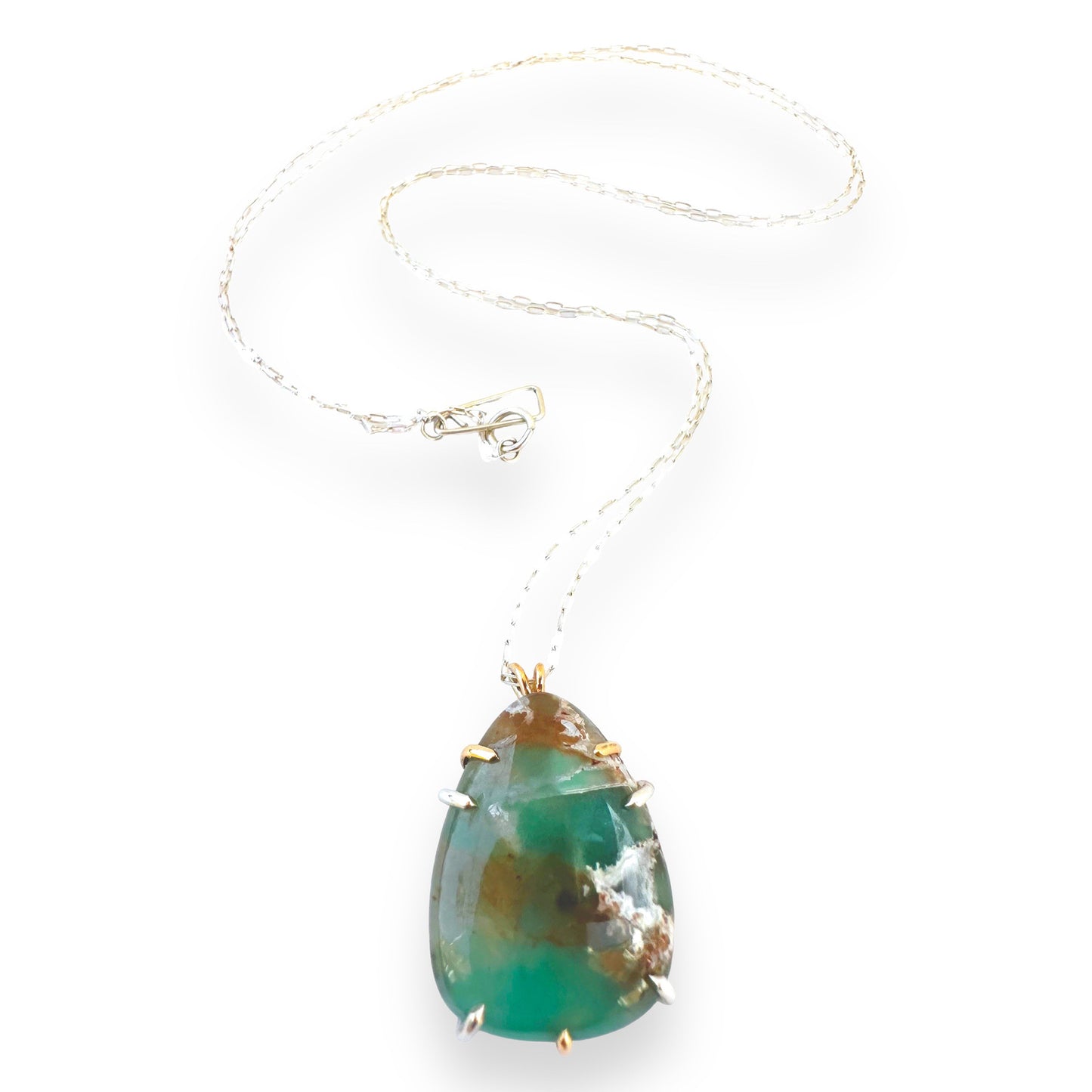 Aquaprase Silver and Gold Necklace