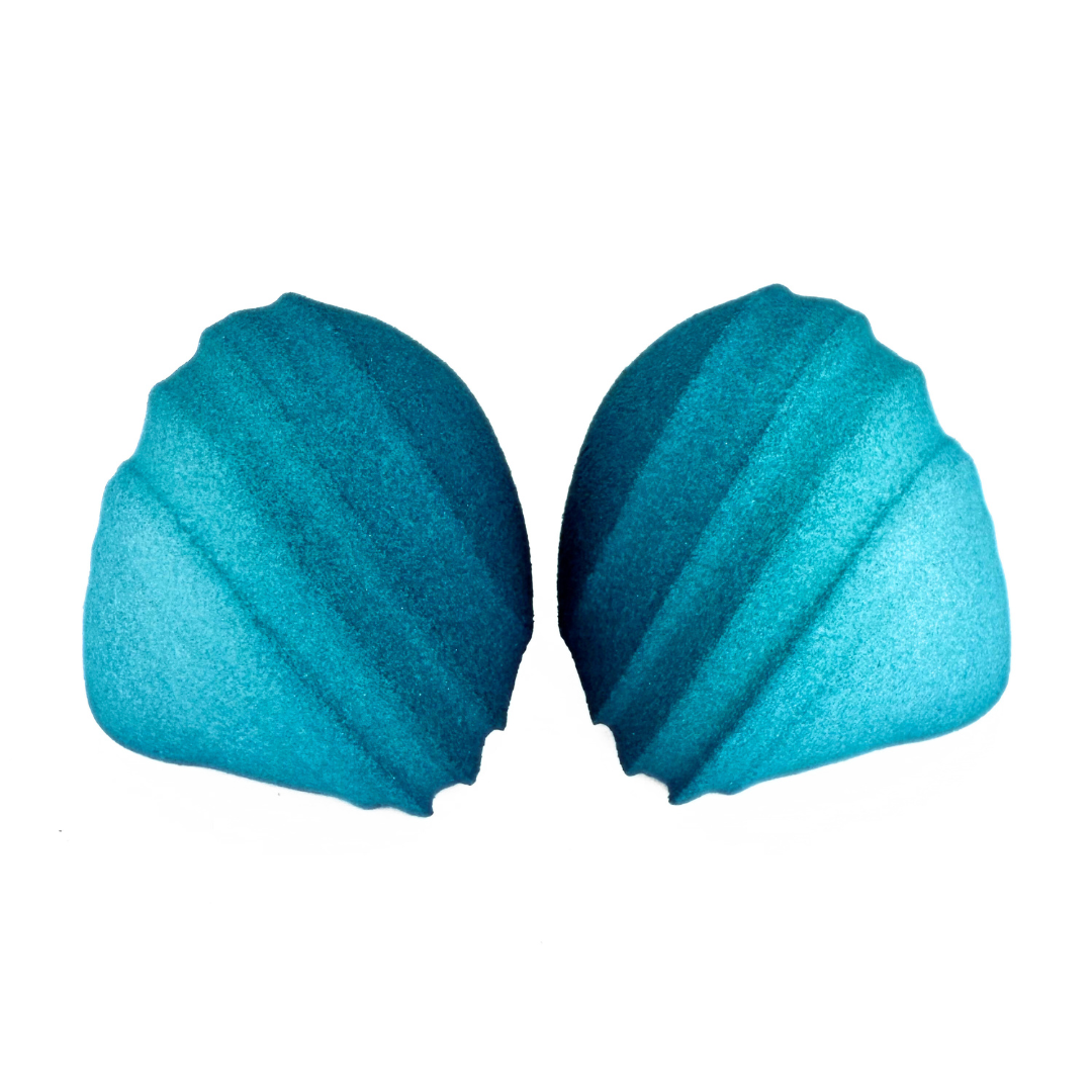 Teal Tangerines – stud earrings (L)