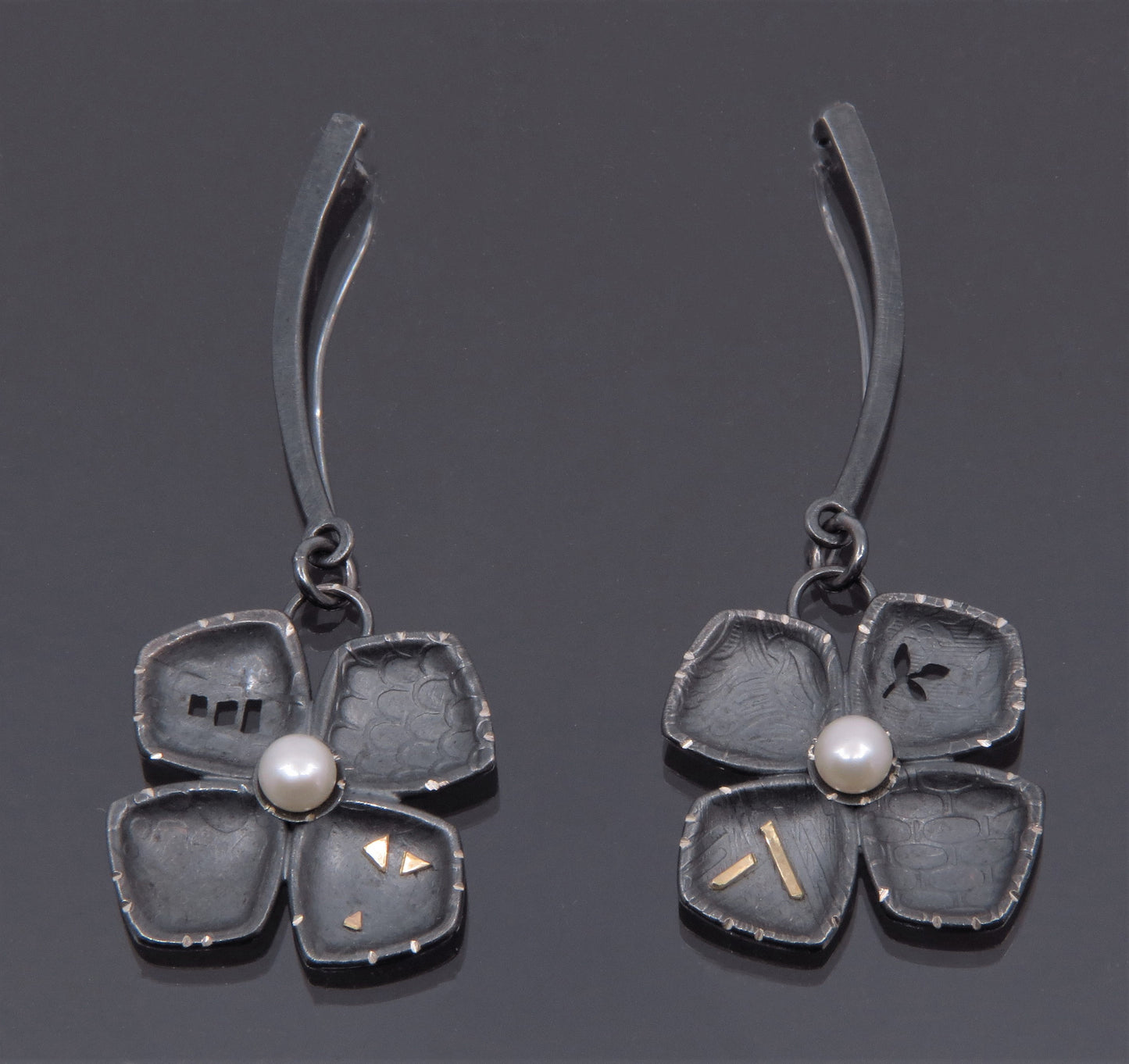 Four Petal Flower Earrings
