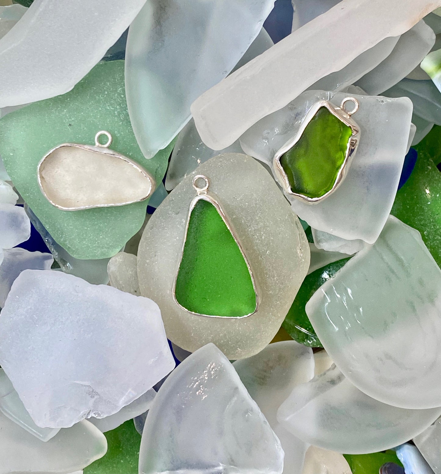 Beach Glass Pendant Class, Wednesday, June 24th, 5-7:30pm, one session