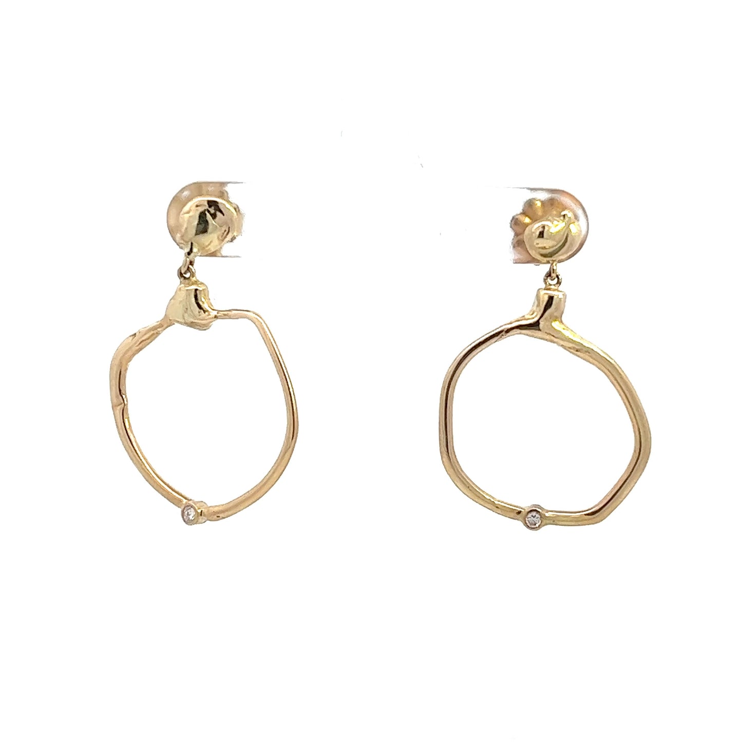 14J11678 - “Apollonia Hoops with Diamonds”