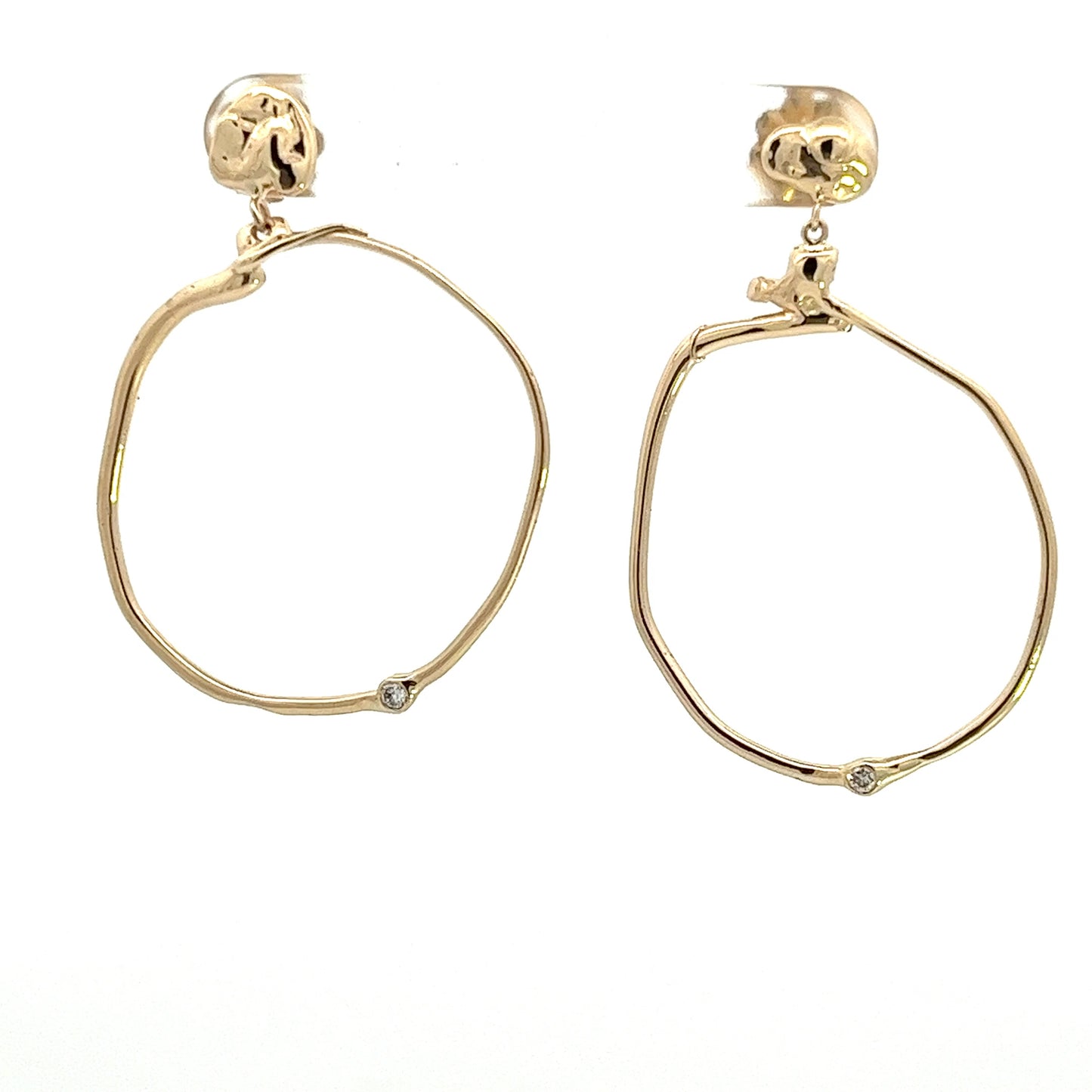 14J11681 - “Apollonia Hoops with Diamonds”