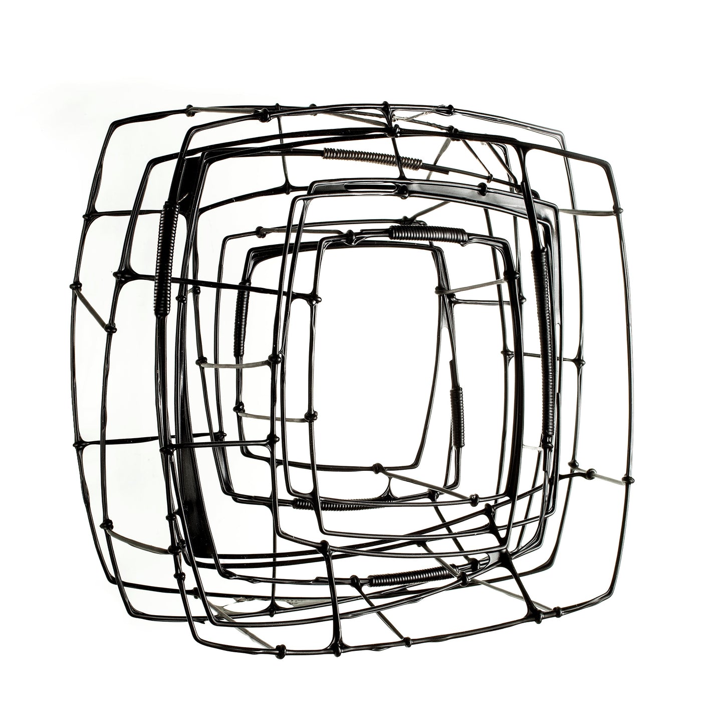 One of a Kind, Hand-fabricated Steel Wire Bracelet - Black