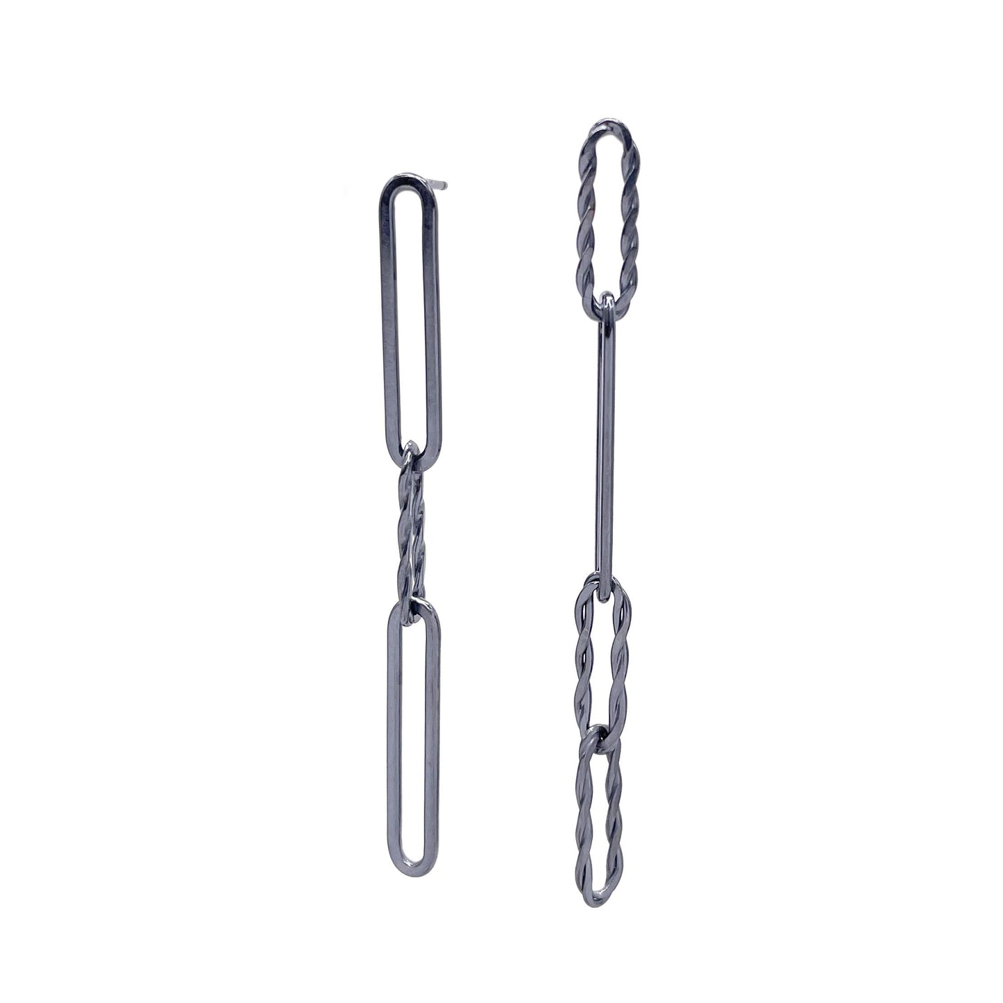 Mismatched Twisted Earrings