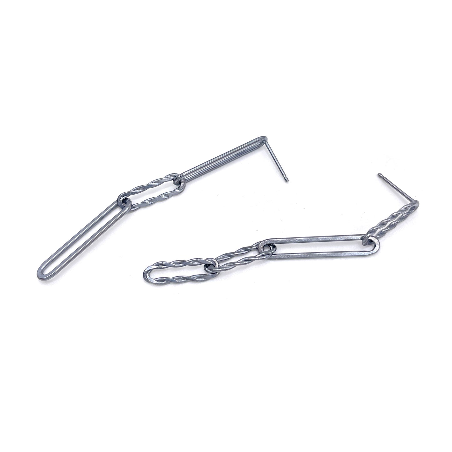 Mismatched Twisted Earrings