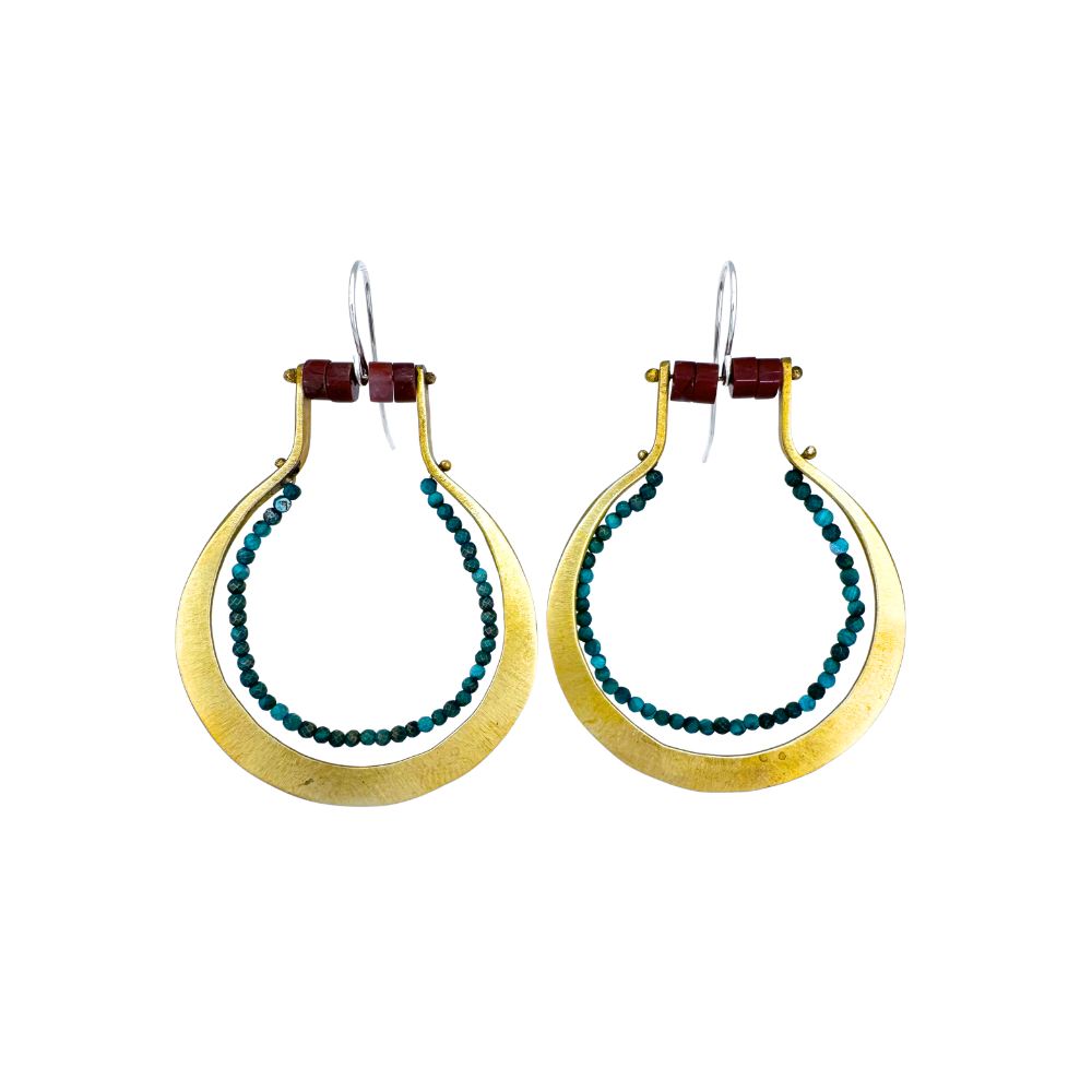 Malachite Earrings