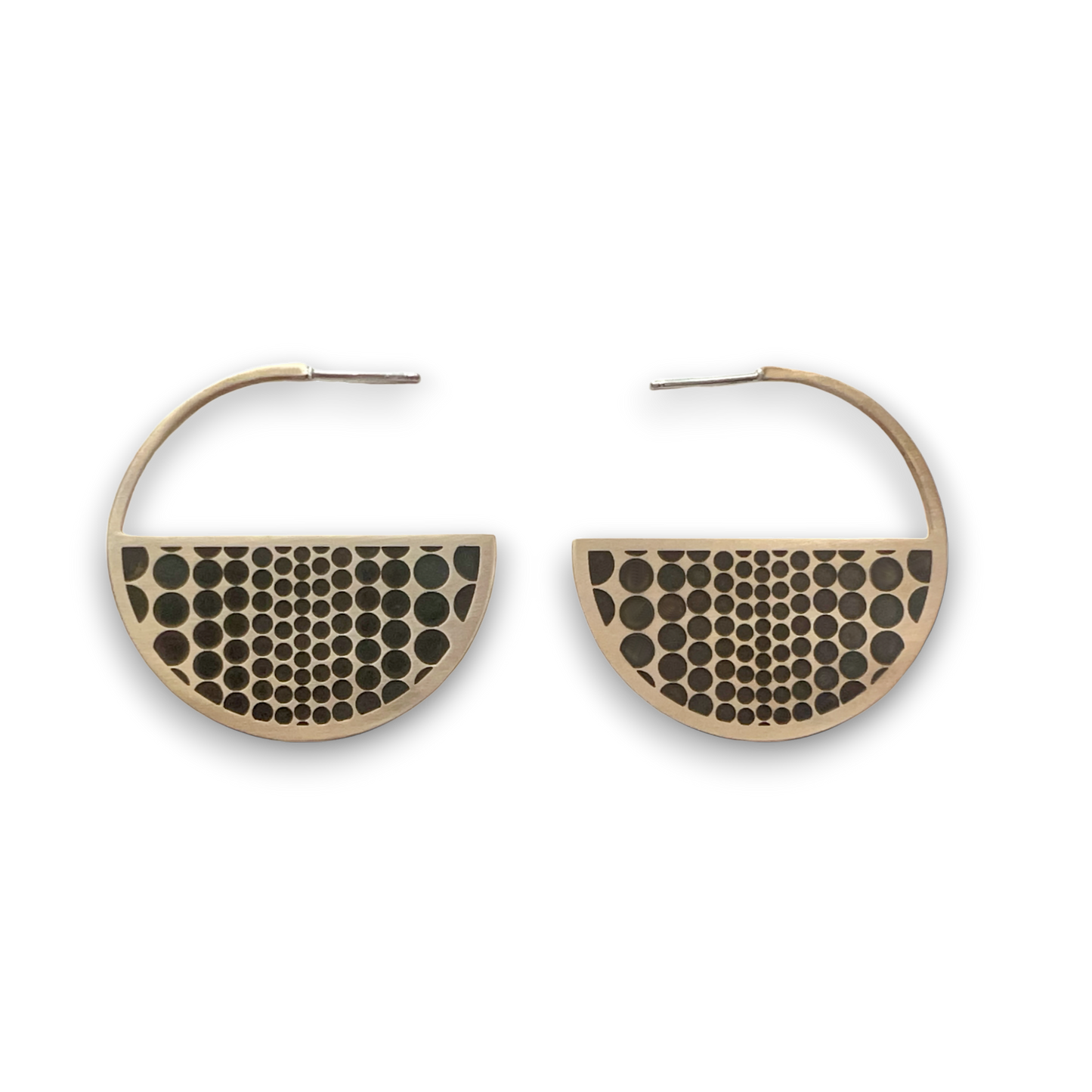 Geo Dot Half Moon Hoop
