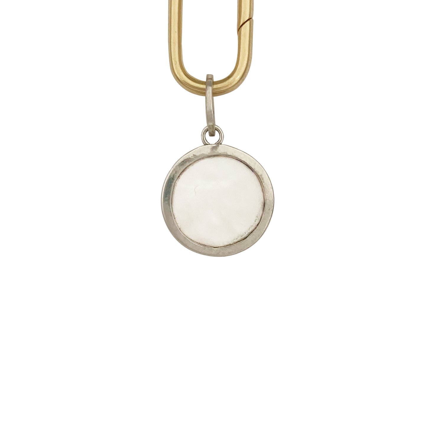 Medium Mother of Pearl Round Charm