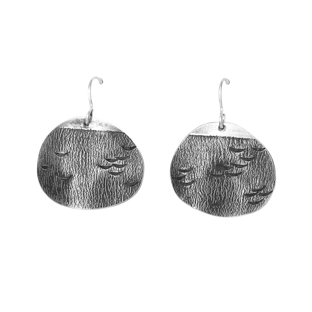 Silver Landscape Earrings 80