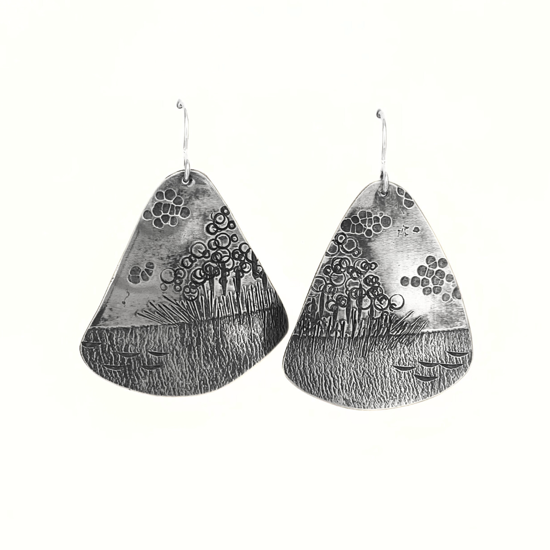 Silver Landscape Earrings 83