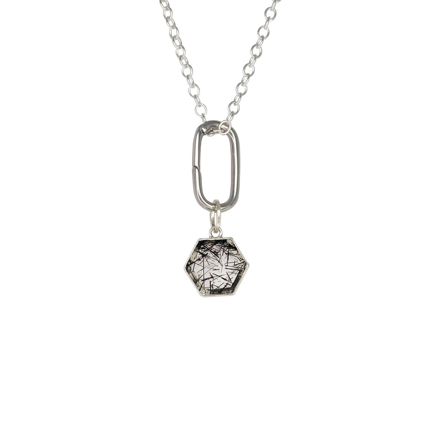 Hexagon Tourmalated Quartz