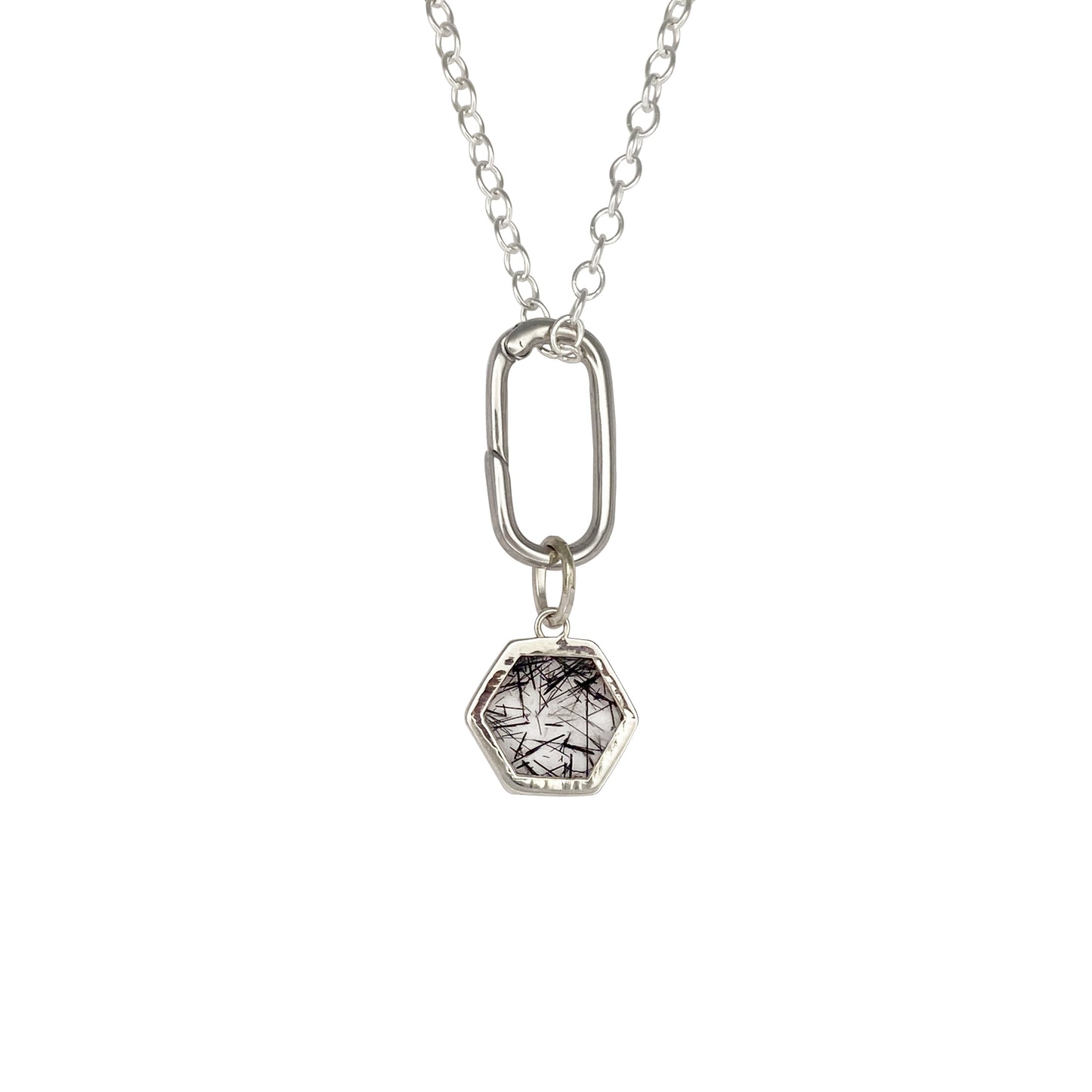 Hexagon Tourmalated Quartz