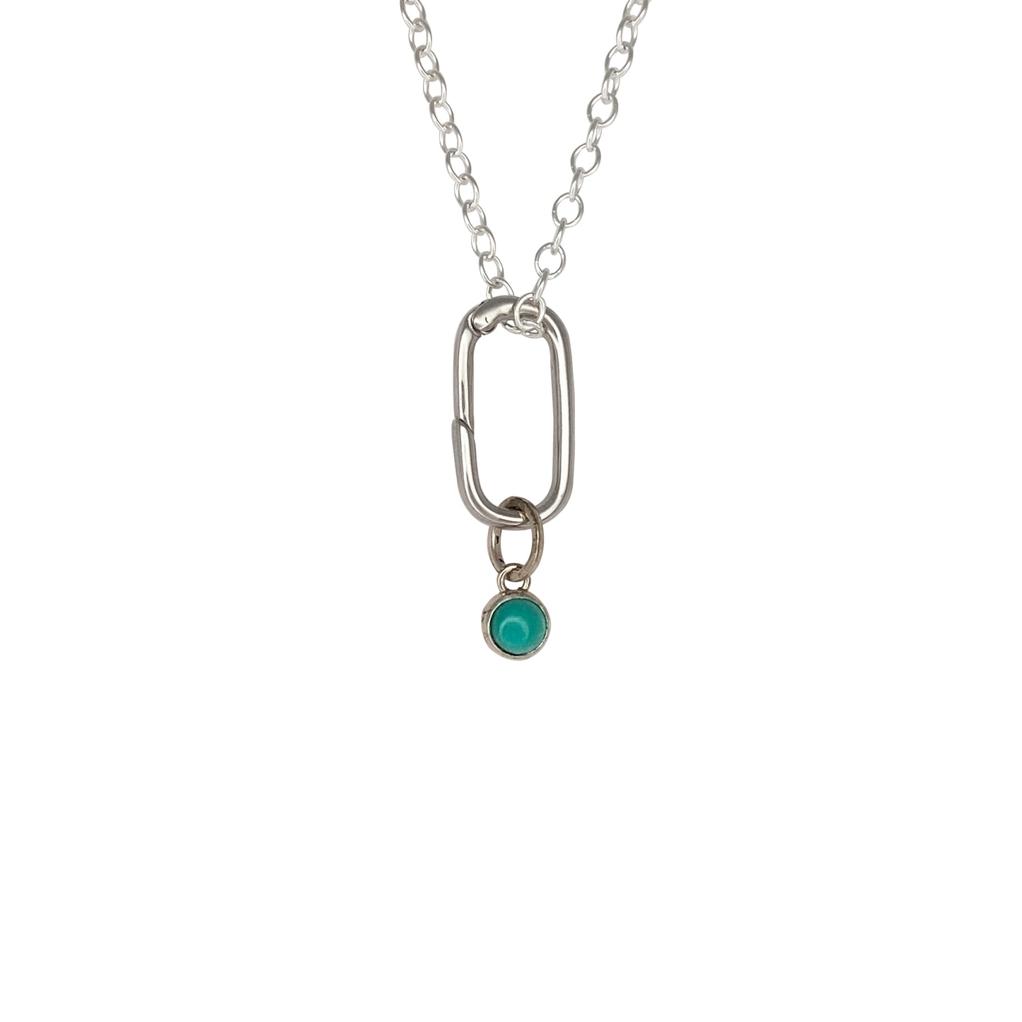 Tiny Round Turquoise Charm
