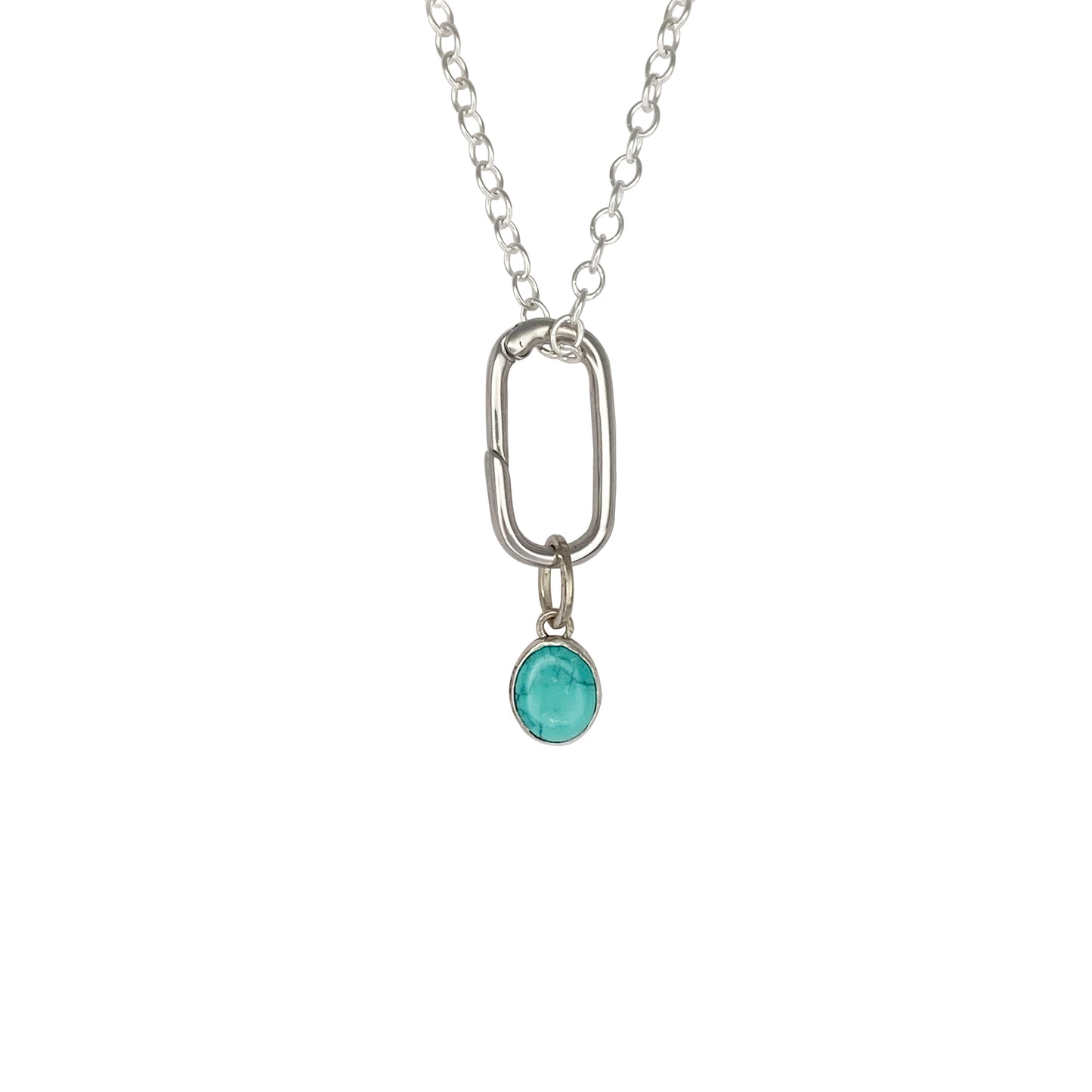 Small Round Turquoise Charm