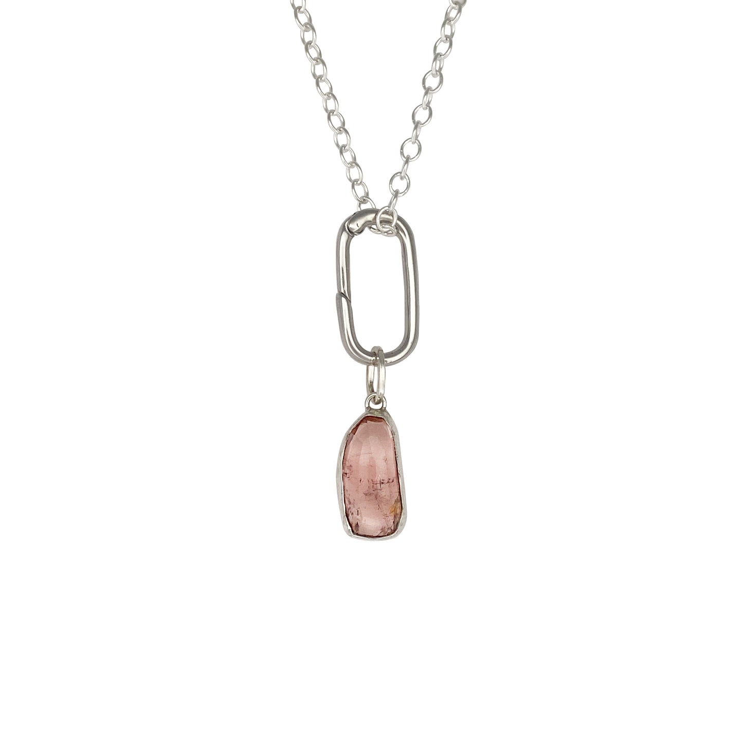 Soft Pink Tourmaline Charm