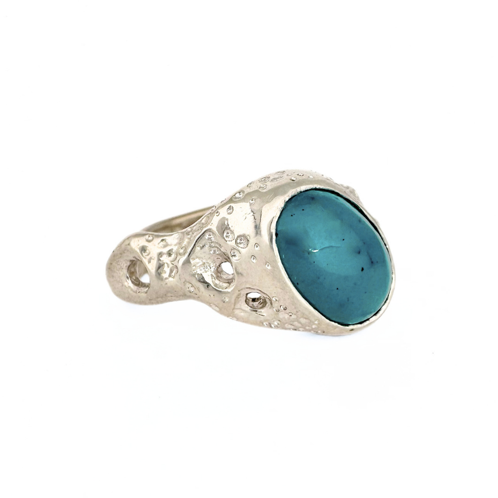 Large Oval Coral Ring