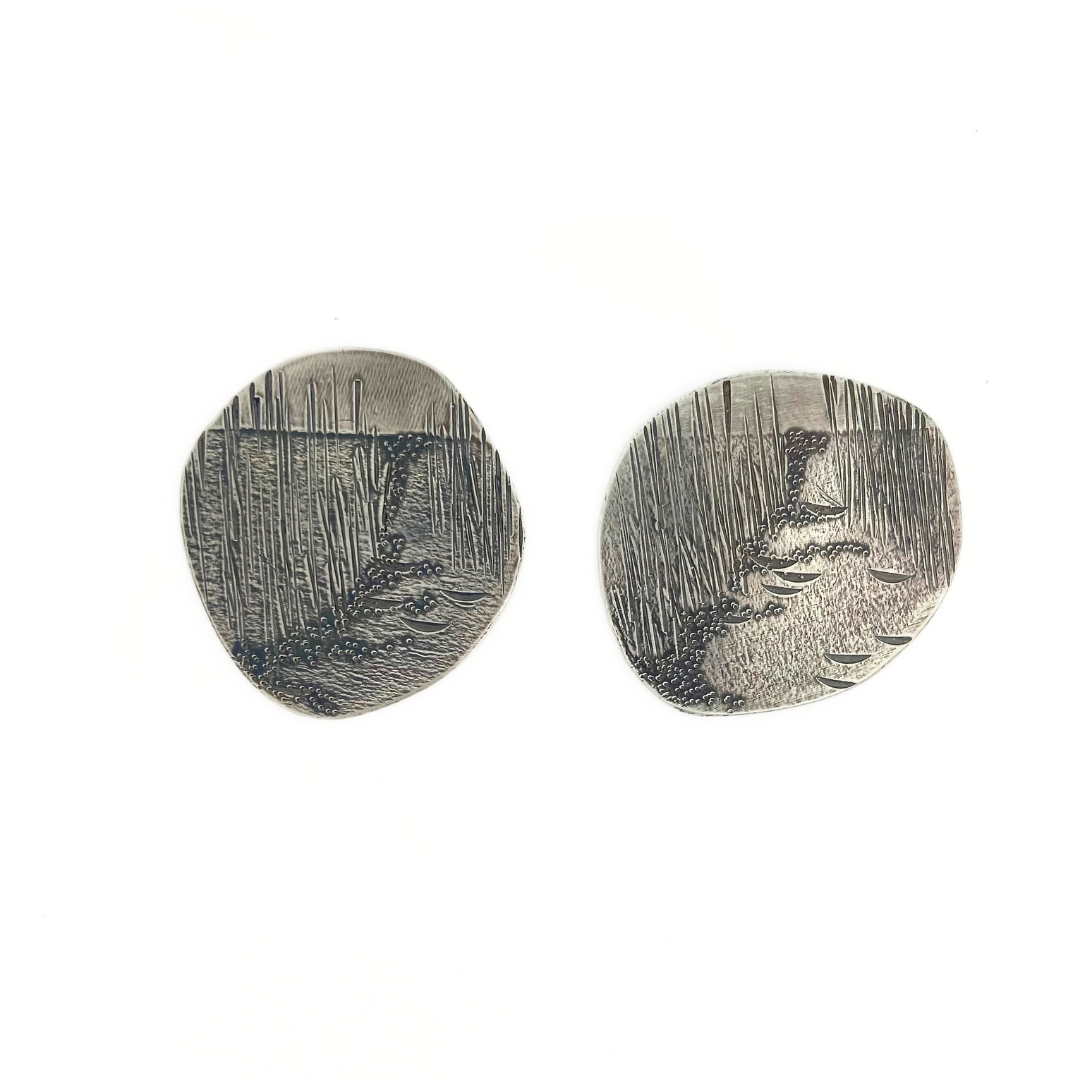 Silver Landscape Earrings 93