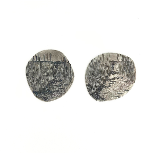 Silver Landscape Earrings 93