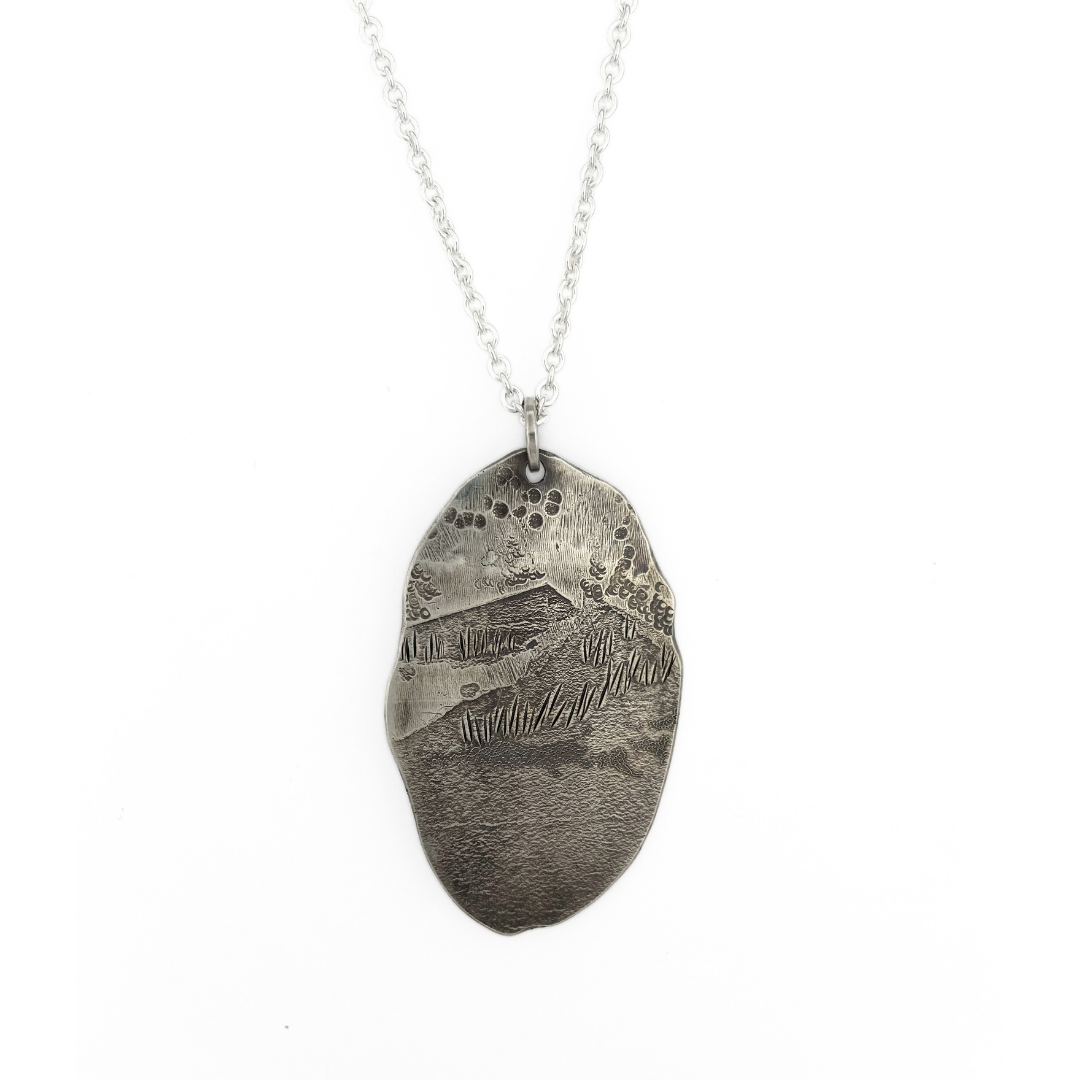 Silver Landscape Necklace